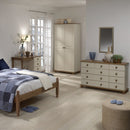 Richmond Tall Cream & Pine 2 Doors Wardrobe by Lavishway | Wardrobe