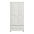 Richmond Off White 2 Door 2 Drawer Wardrobe by Lavishway | Wardrobe