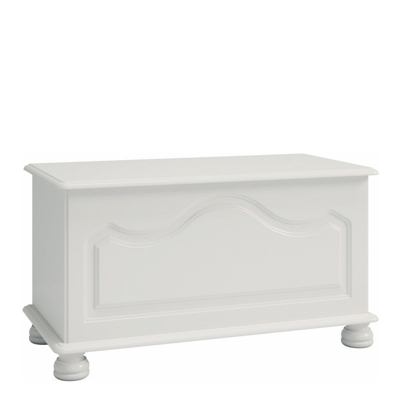 Richmond Solid White Ottoman Blanket Box by Lavishway | Benches & Storage Benches