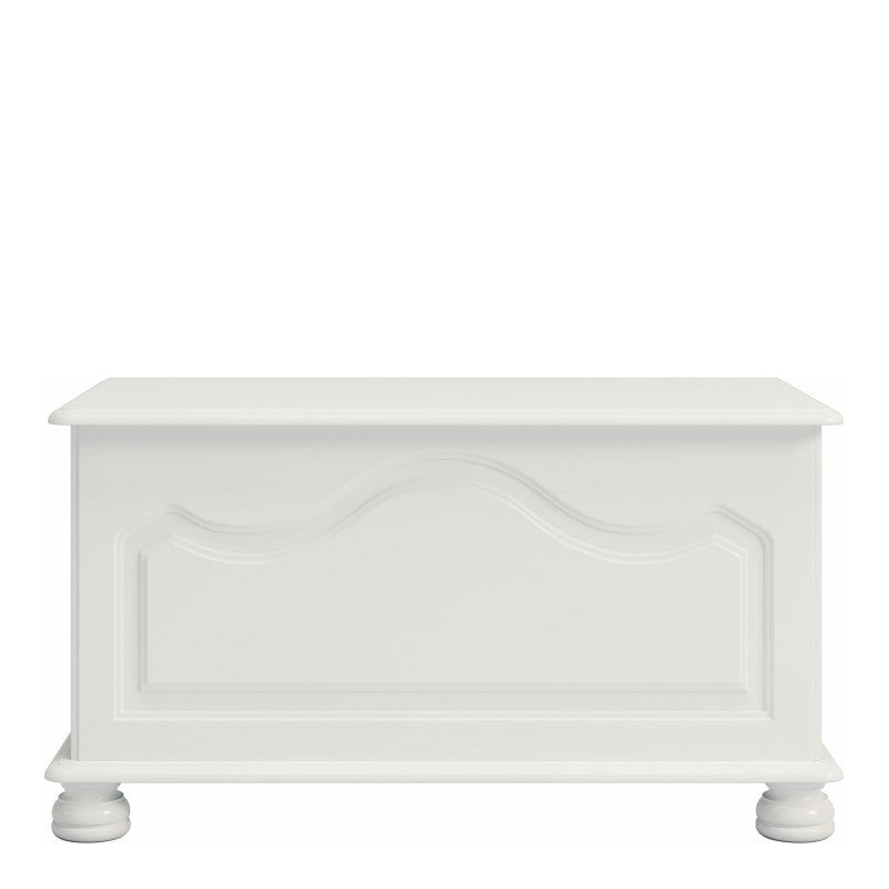 Richmond Solid White Ottoman Blanket Box by Lavishway | Benches & Storage Benches