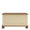 Richmond Cream & Pine Ottoman Blanket Box by Lavishway | Benches & Storage Benches