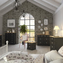 Nola Black & Wood Top 2 Over 4 Drawer Chest by Lavishway | Chest Of Drawers