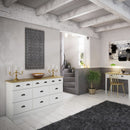 Nola White & Wood Top 3 Over 6 Drawer Chest by Lavishway | Chest Of Drawers