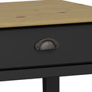 Nola Black & Wood Top 2 Drawer Console Table by Lavishway | Hallway Console Table