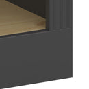 Nola Black & Pine Solid Wood 4 Shelf Bookcase by Lavishway | Bookcases & Shelves