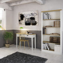 Nola White & Pine Wood top 4 Shelf Bookcase by Lavishway | Bookcases & Shelves