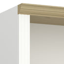 Nola White & Pine Wood top 4 Shelf Bookcase by Lavishway | Bookcases & Shelves