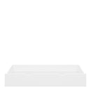 Alba Wide White Pull Out Wooden Bed Drawer by Lavishway | Wooden Beds