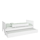 Alba White Wooden Pull Out Underbed Drawer by Lavishway | Wooden Beds