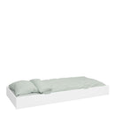 Alba White Wooden Pull Out Underbed Drawer by Lavishway | Wooden Beds