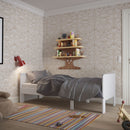 Alba White Extendable Wooden Single Bed by Lavishway | Wooden Beds