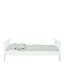 Alba White Finish Wooden Single Bed by Lavishway | Wooden Beds