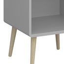 Softline Grey 1 Drawer Bedside Table by Lavishway | Bedside Tables