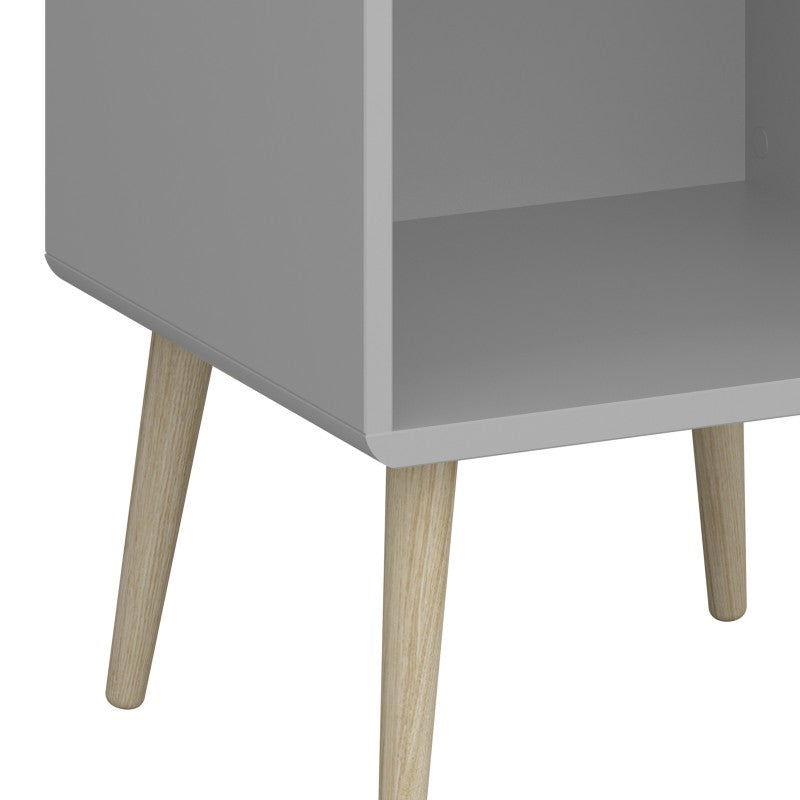 Softline Grey 1 Drawer Bedside Table by Lavishway | Bedside Tables