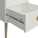 Softline Off White 3 Drawer Bedside Table by Lavishway | Bedside Tables