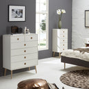 Softline Off White 2 Over 4 Drawer Chest by Lavishway | Chest Of Drawer