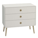 Softline Off White 3 Drawer Wide Chest by Lavishway | Chest Of Drawer