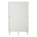 Softline Off White 2 Sliding Doors Wardrobe by Lavishway | Wardrobe