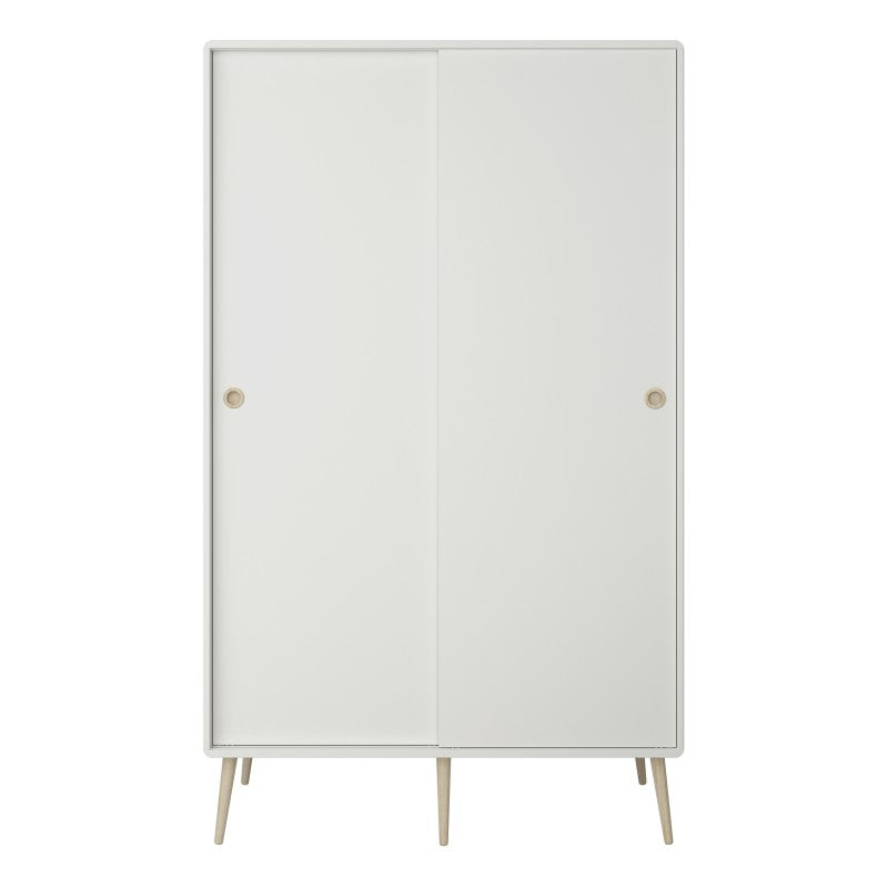 Softline Off White 2 Sliding Doors Wardrobe by Lavishway | Wardrobe