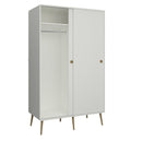 Softline Off White 2 Sliding Doors Wardrobe by Lavishway | Wardrobe