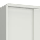 Softline Off White 2 Sliding Doors Wardrobe by Lavishway | Wardrobe