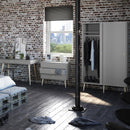 Softline Grey 2 Sliding Doors Wardrobe by Lavishway | Wardrobe