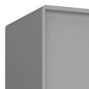 Softline Grey 2 Sliding Doors Wardrobe by Lavishway | Wardrobe