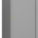 Softline Grey 2 Sliding Doors Wardrobe by Lavishway | Wardrobe