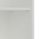 Softline Off White 4 Shelves Wide Bookcase by Lavishway | Bookcases & Shelves