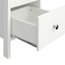 Tromso Off White 3 Drawers Bedside Table by Lavishway | Bedside Tables