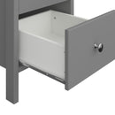 Tromso Grey 3 Drawers Bedside Table by Lavishway | Bedside Tables