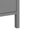Tromso Grey 3 Drawers Bedside Table by Lavishway | Bedside Tables