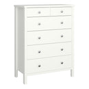Tromso Off White 2 Over 4 Chest Of Drawer by Lavishway | Chest Of Drawers