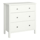 Tromso 3 Drawers Off White Chest Of Drawer by Lavishway | Chest Of Drawers