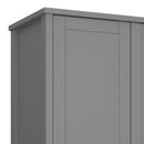 Tromso Grey 2 Doors Wooden Wardrobe by Lavishway | Wardrobe