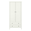 Tromso Off White 2 Door & 2 Drawer Wardrobe by Lavishway | Wardrobe