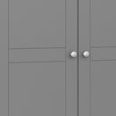 Tromso Grey 2 Door & 2 Drawer Wardrobe by Lavishway | Wardrobe
