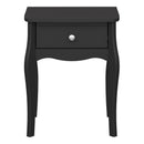 Baroque Black Finish Bedside Table by Lavishway | Bedside Tables