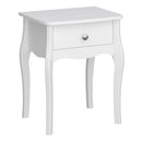 Baroque White Finish Bedside Table by Lavishway | Bedside Tables