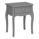Baroque Grey Finish Bedside Table by Lavishway | Bedside Tables