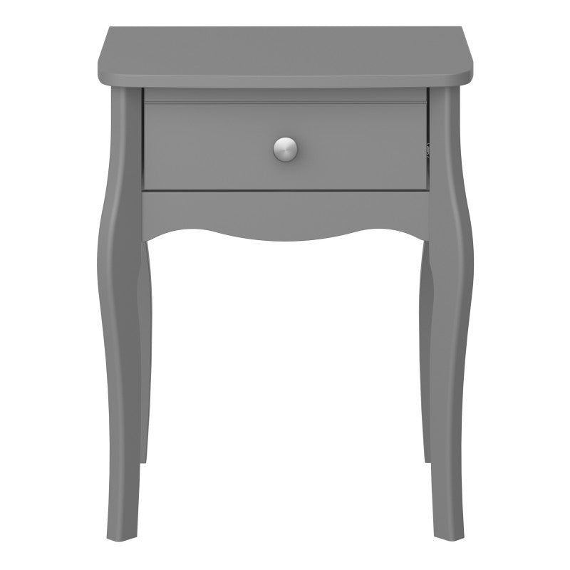 Baroque Grey Finish Bedside Table by Lavishway | Bedside Tables