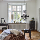 Baroque 5 Drawer Narrow Black Chest Of Drawer by Lavishway | Chest Of Drawer