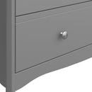 Baroque 5 Drawer Narrow Grey Chest Of Drawer by Lavishway | Chest Of Drawer
