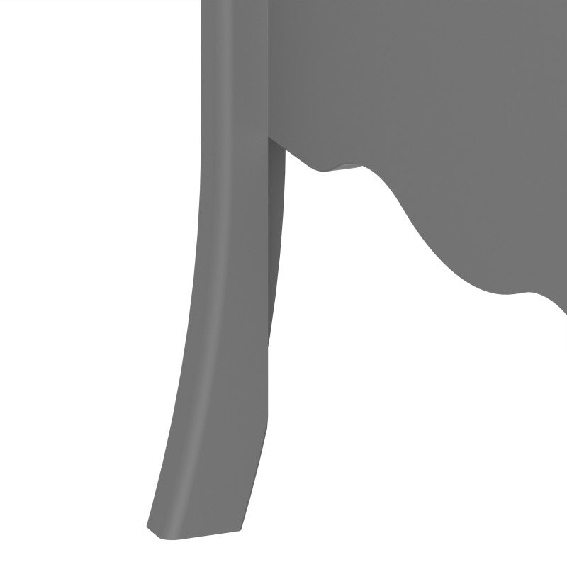 Baroque 5 Drawer Narrow Grey Chest Of Drawer by Lavishway | Chest Of Drawer