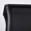 Baroque 3 Door & 2 Drawer Black Wardrobe by Lavishway | Wardrobe