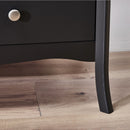 Baroque 3 Door & 2 Drawer Black Wardrobe by Lavishway | Wardrobe