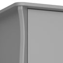 Baroque 3 Door & 2 Drawer Grey Wardrobe by Lavishway | Wardrobe