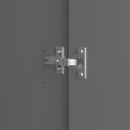 Baroque 3 Door & 2 Drawer Grey Wardrobe by Lavishway | Wardrobe