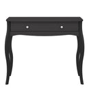 Baroque Black Finish 1 Drawer Dressing Table by Lavishway | Dressing Tables