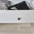 Baroque White Finish 1 Drawer Dressing Table by Lavishway | Dressing Tables
